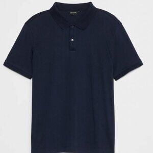 NTW Banana Republic Men's Short Sleeve Tailored Performance Polo Navy XXL